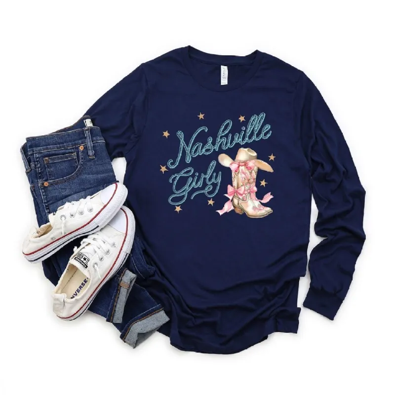 Coquette Nashville Girly Long Sleeve Tee sold by Zulily