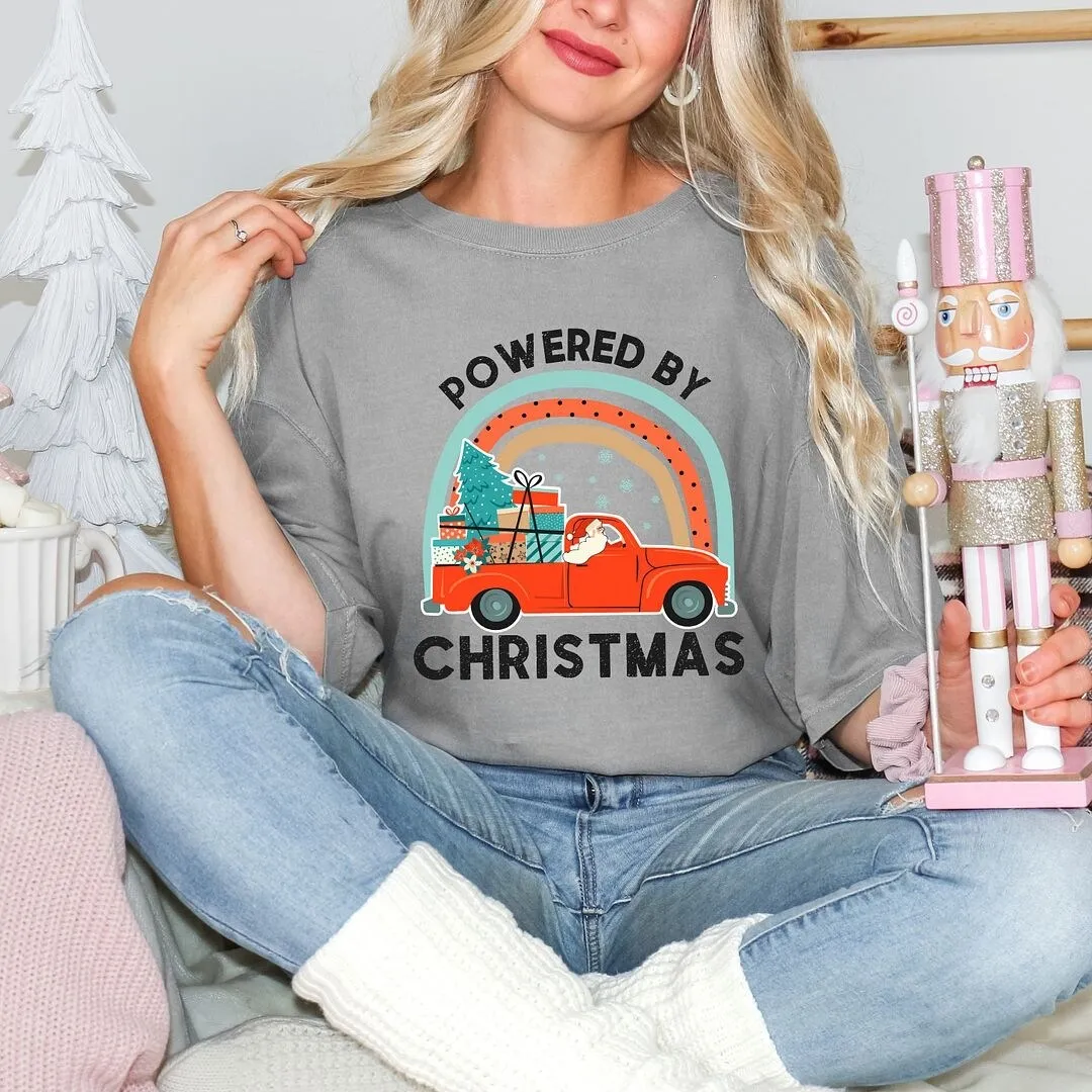 Powered By Christmas Garment Dyed Tee sold by Zulily product image thumbnail 3