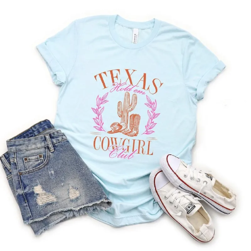 Texas Cowgirl Club Short Sleeve Crewnneck Tee sold by Zulily