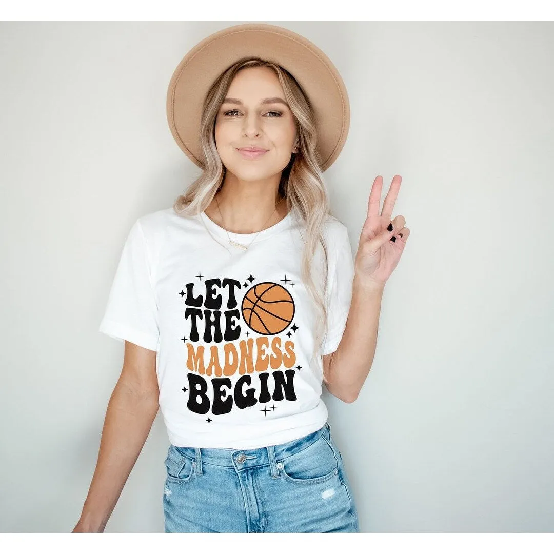 Madness Begin Basketball Short Sleeve Crewnneck Tee sold by Zulily product image thumbnail 3