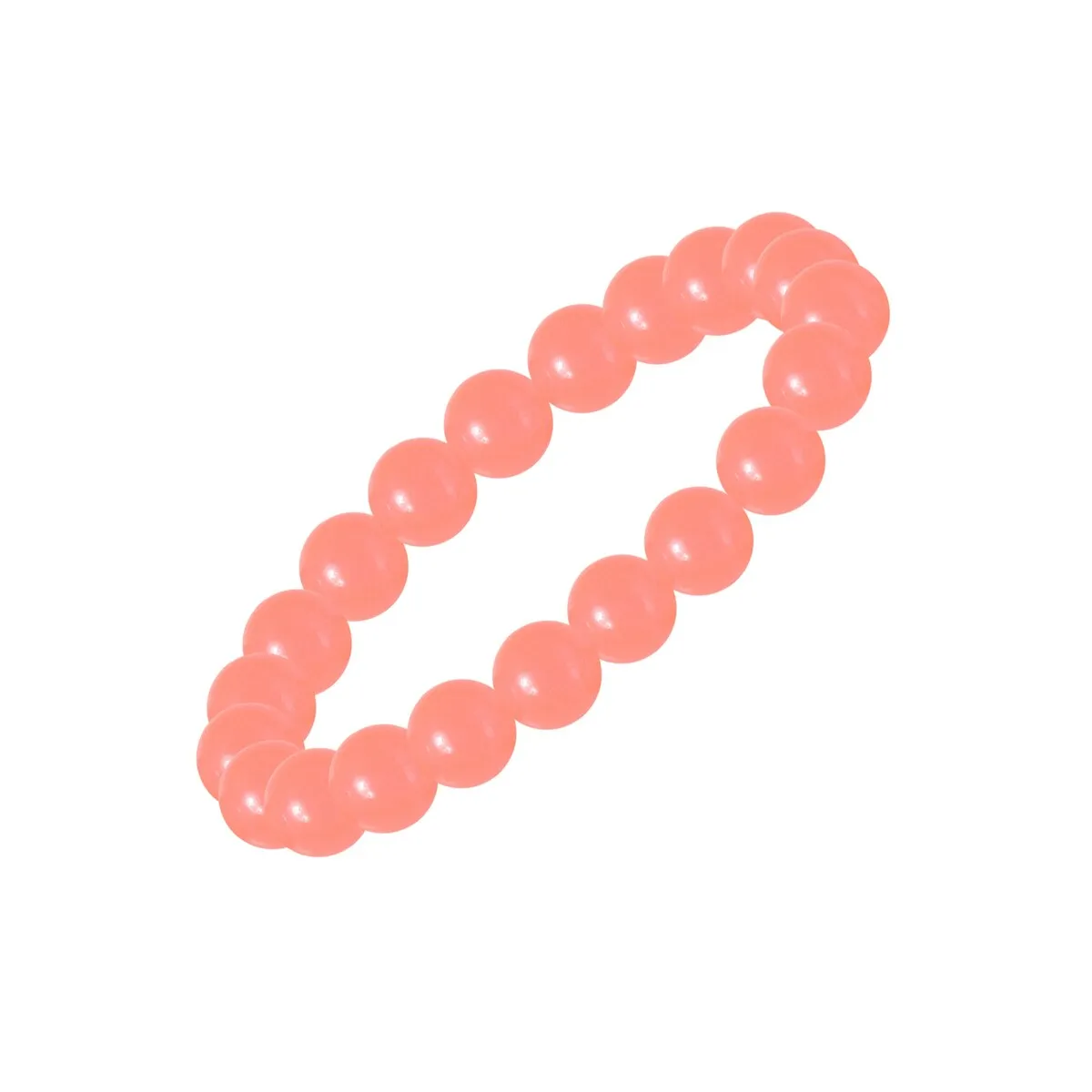 Peach Jade Beaded Stretch Bracelet sold by Zulily product image thumbnail 3