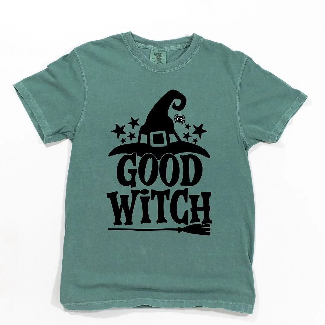 Good Witch Broom Garment Dyed Tee sold by Zulily product image thumbnail 2
