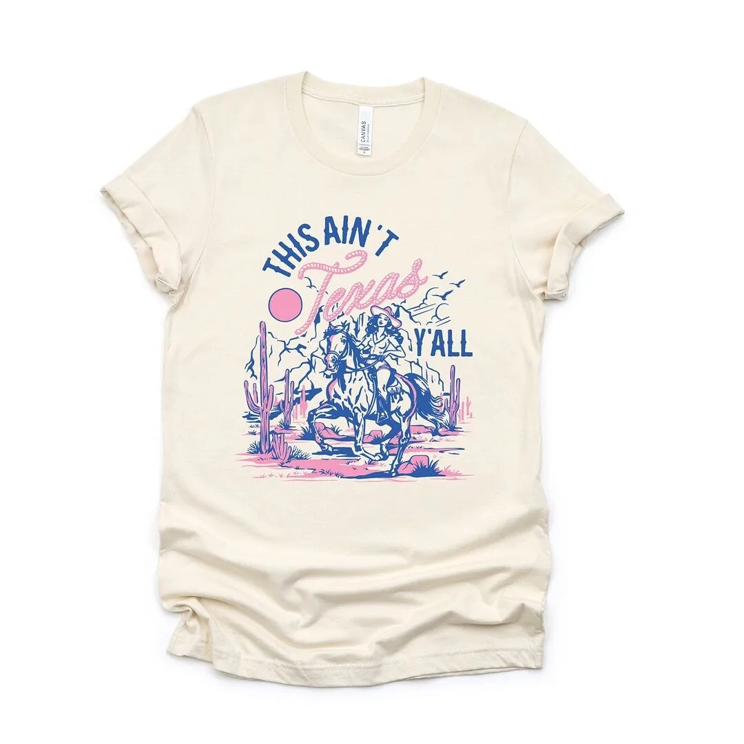 This Ain't Texas Cowgirl Short Sleeve Crewnneck Tee sold by Zulily product image thumbnail 2