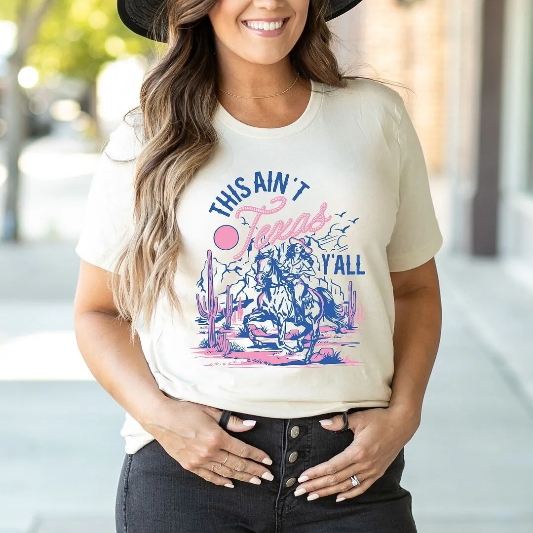 This Ain't Texas Cowgirl Short Sleeve Crewnneck Tee sold by Zulily product image thumbnail 3