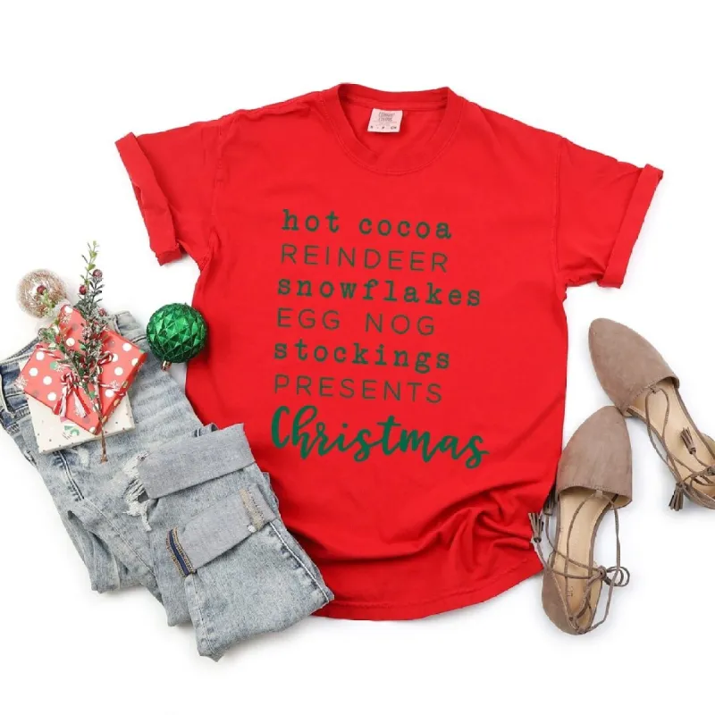 Christmas Words Garment Dyed Tee sold by Zulily