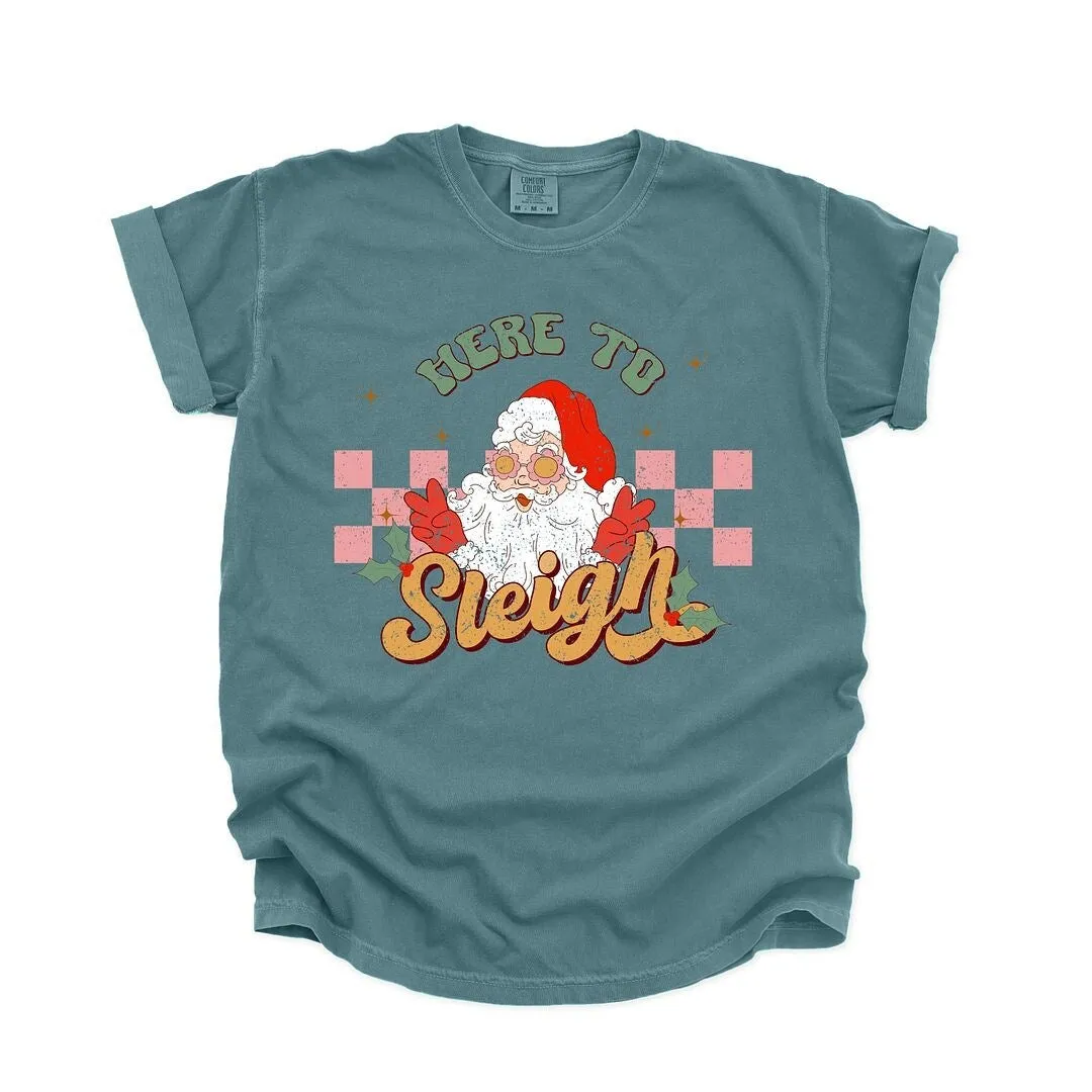 Here To Sleigh Garment Dyed Tee sold by Zulily product image thumbnail 2