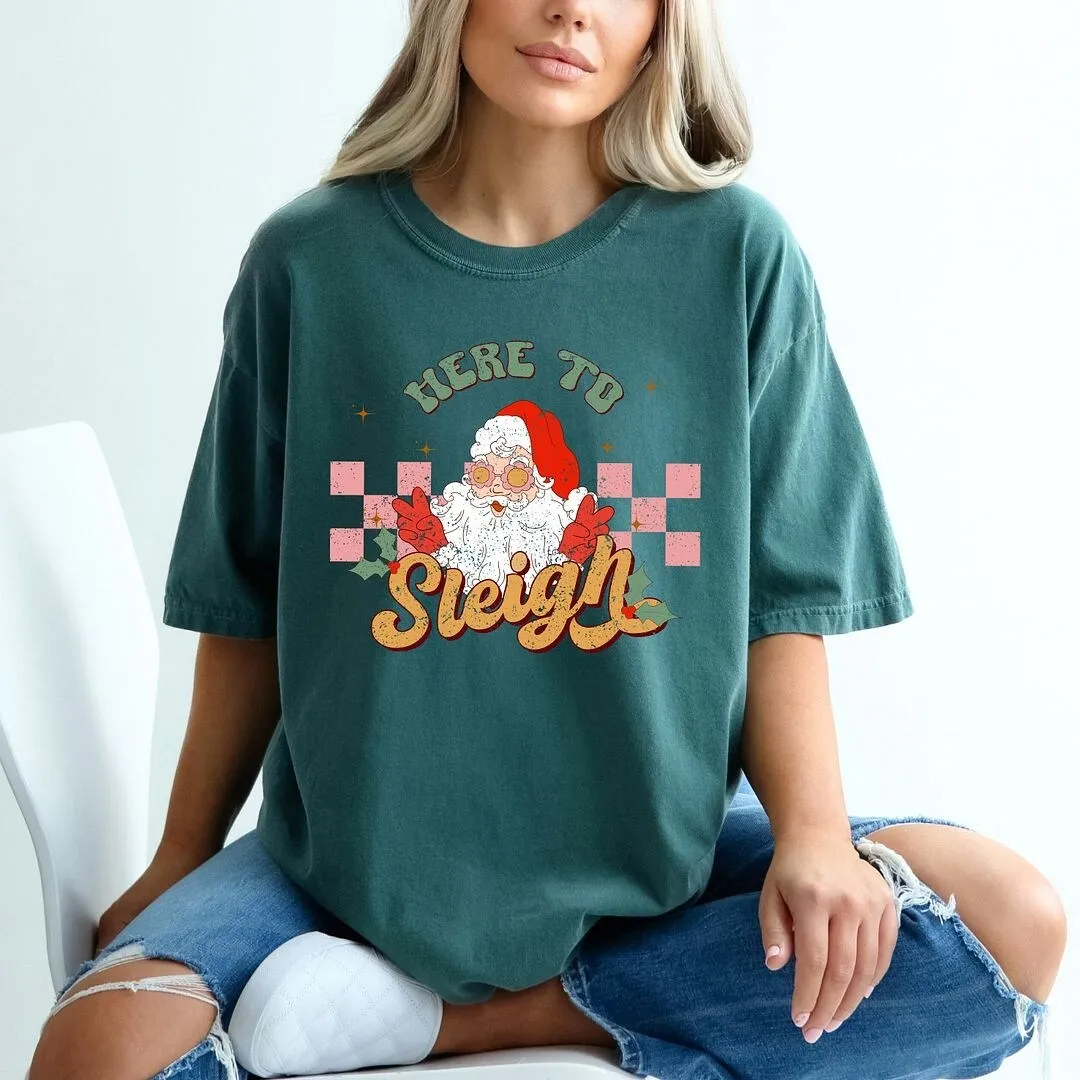 Here To Sleigh Garment Dyed Tee sold by Zulily product image thumbnail 3