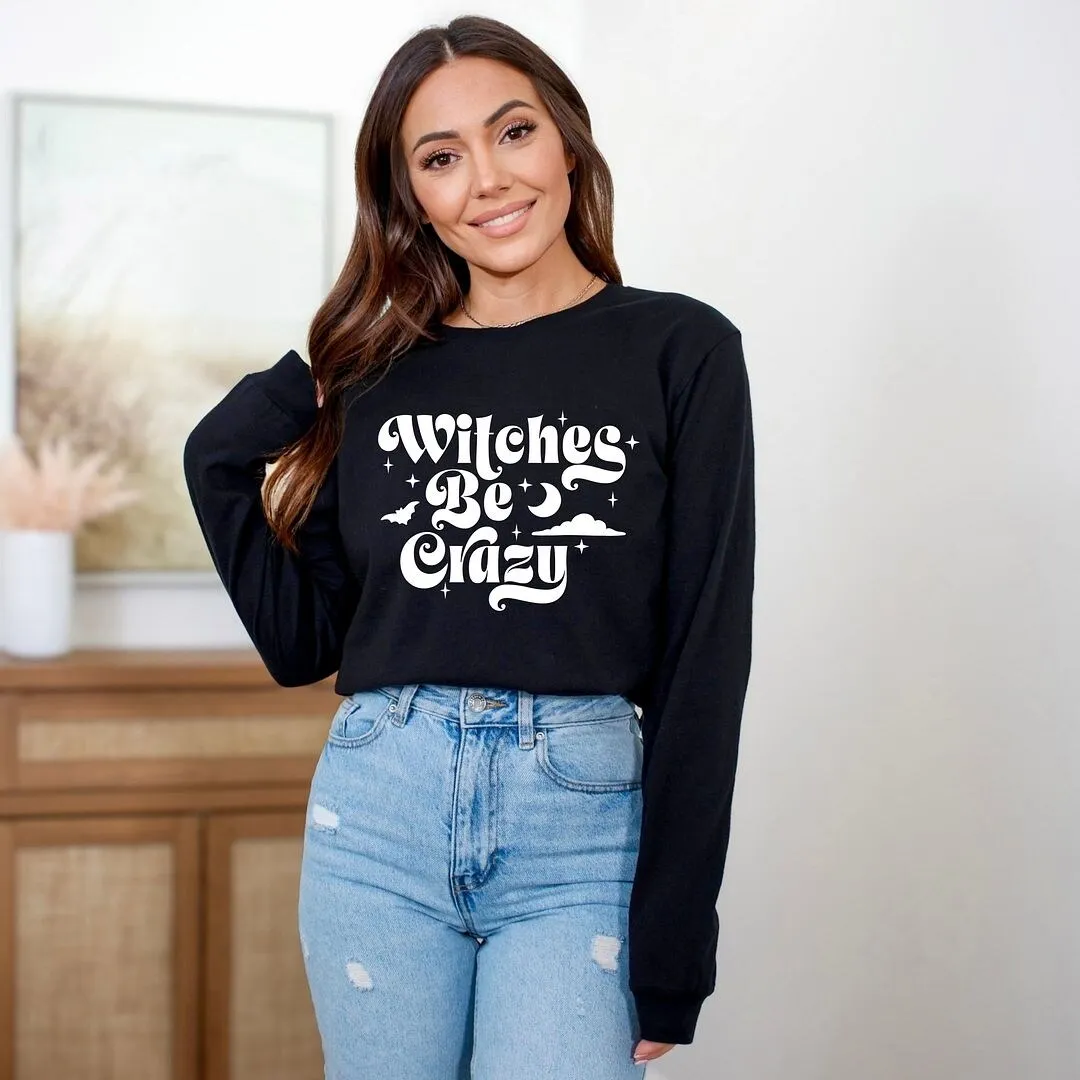 Witches Be Crazy Moon Long Sleeve Tee sold by Zulily product image thumbnail 3