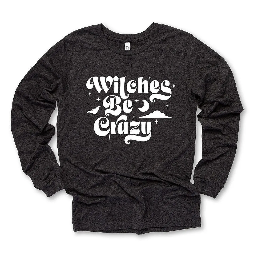 Witches Be Crazy Moon Long Sleeve Tee sold by Zulily product image thumbnail 2
