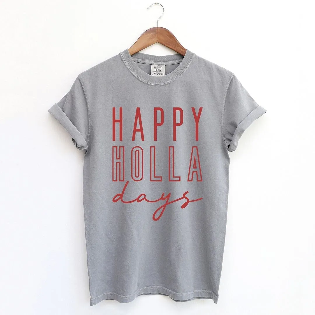 Happy Holla Days Garment Dyed Tee sold by Zulily product image thumbnail 2