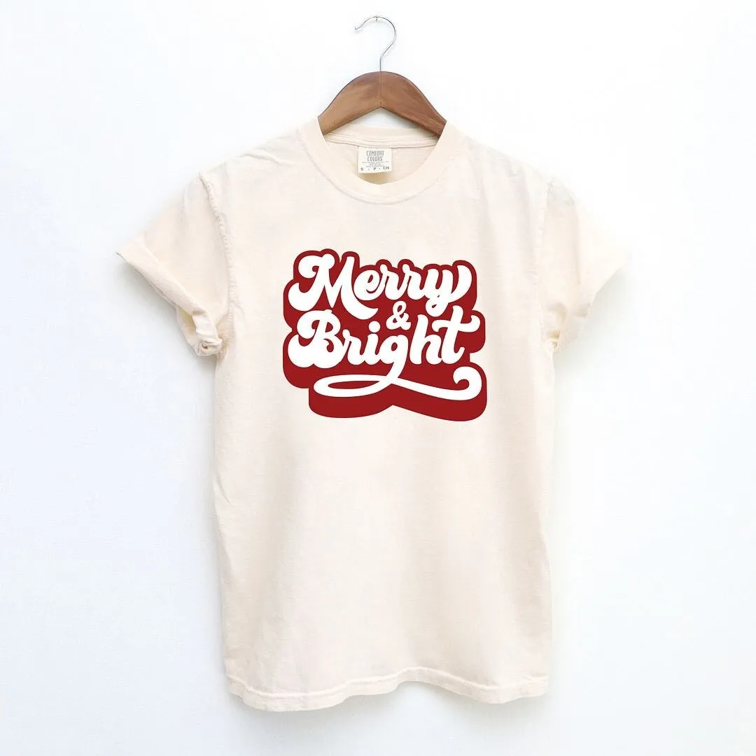 Retro Merry And Bright Garment Dyed Tee sold by Zulily product image thumbnail 2