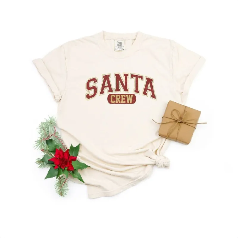 Santa Crew Garment Dyed Tee sold by Zulily