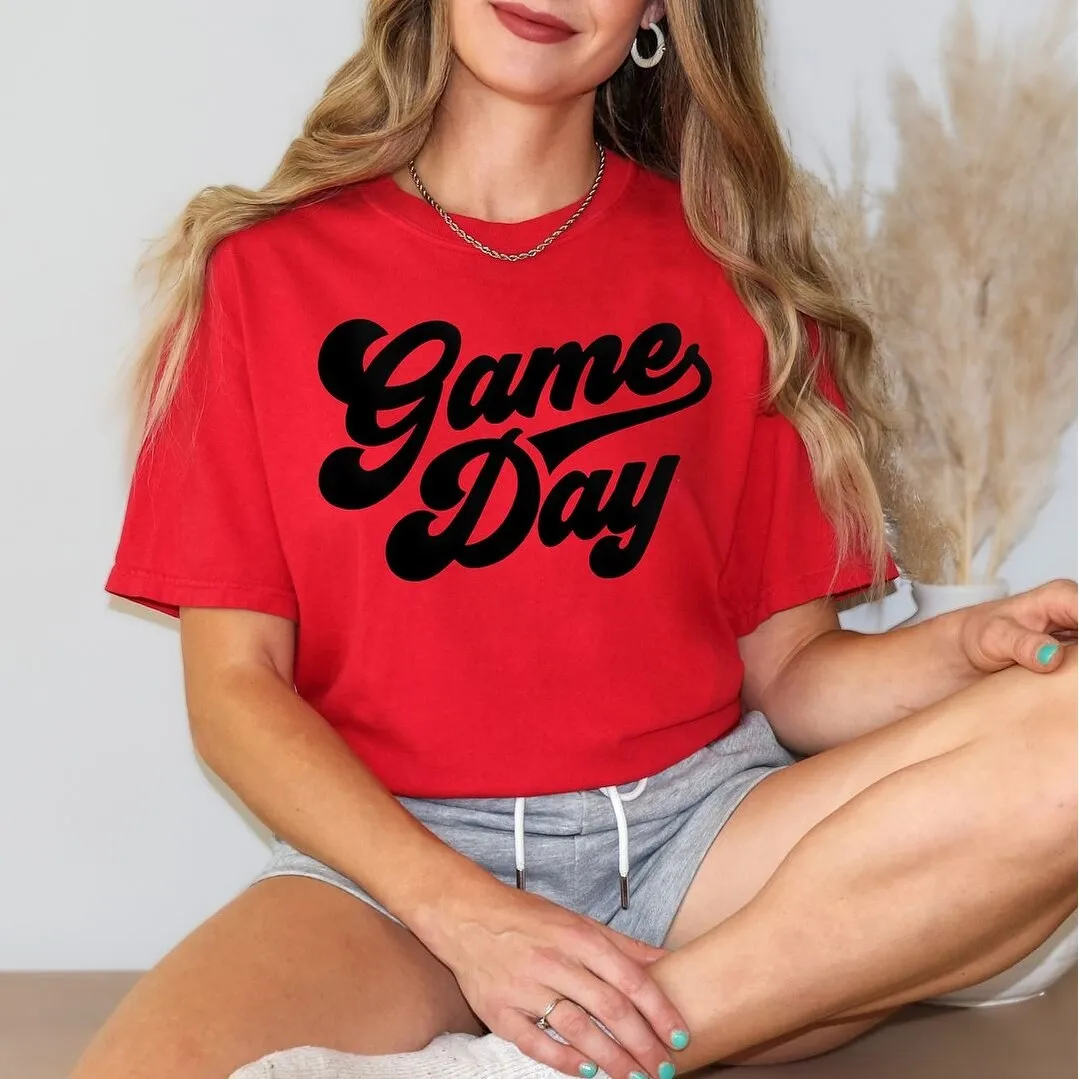 Game Day Retro Puff Print Garment Dyed Tee sold by Zulily product image thumbnail 3