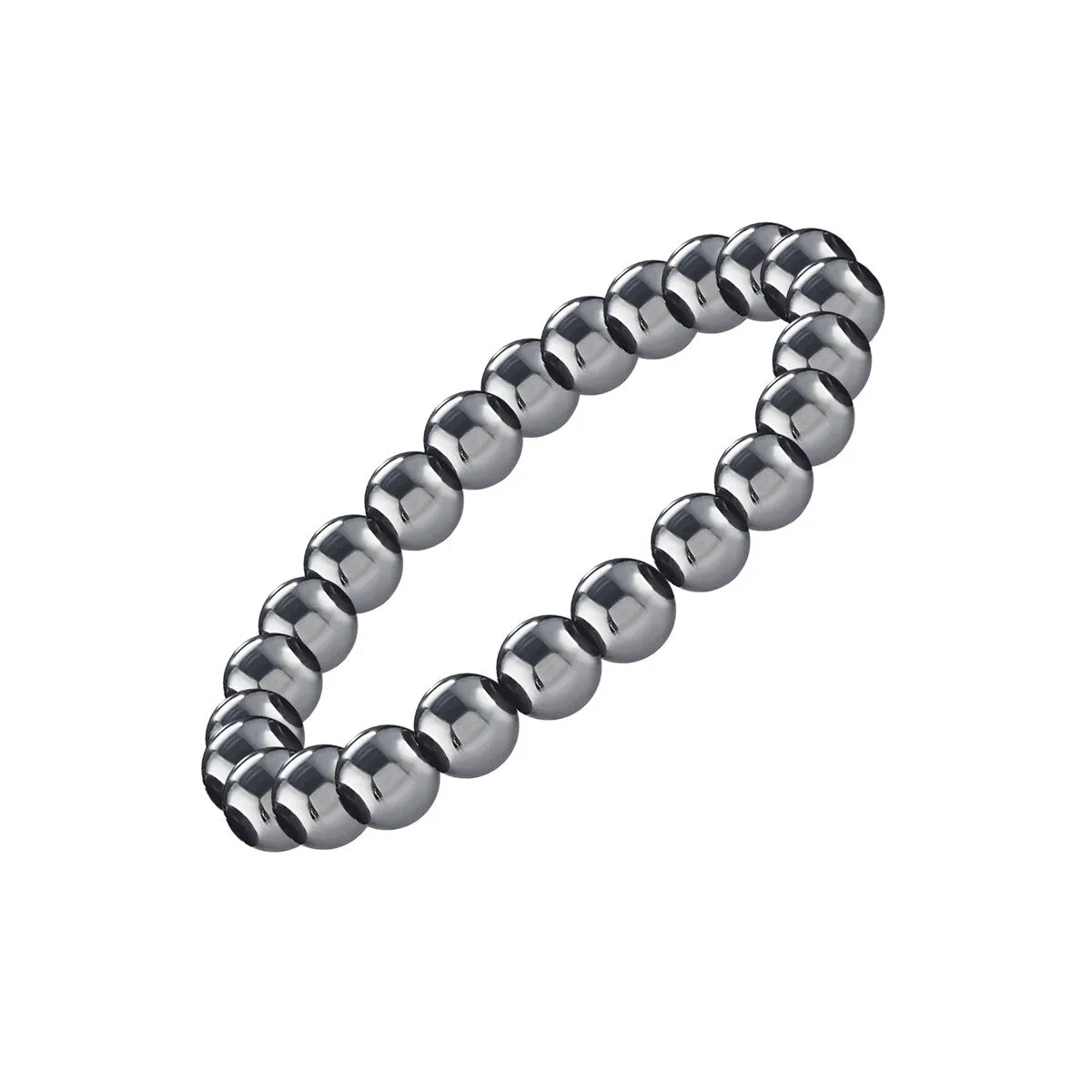Hematite Beaded Stretch Bracelet sold by Zulily product image thumbnail 2