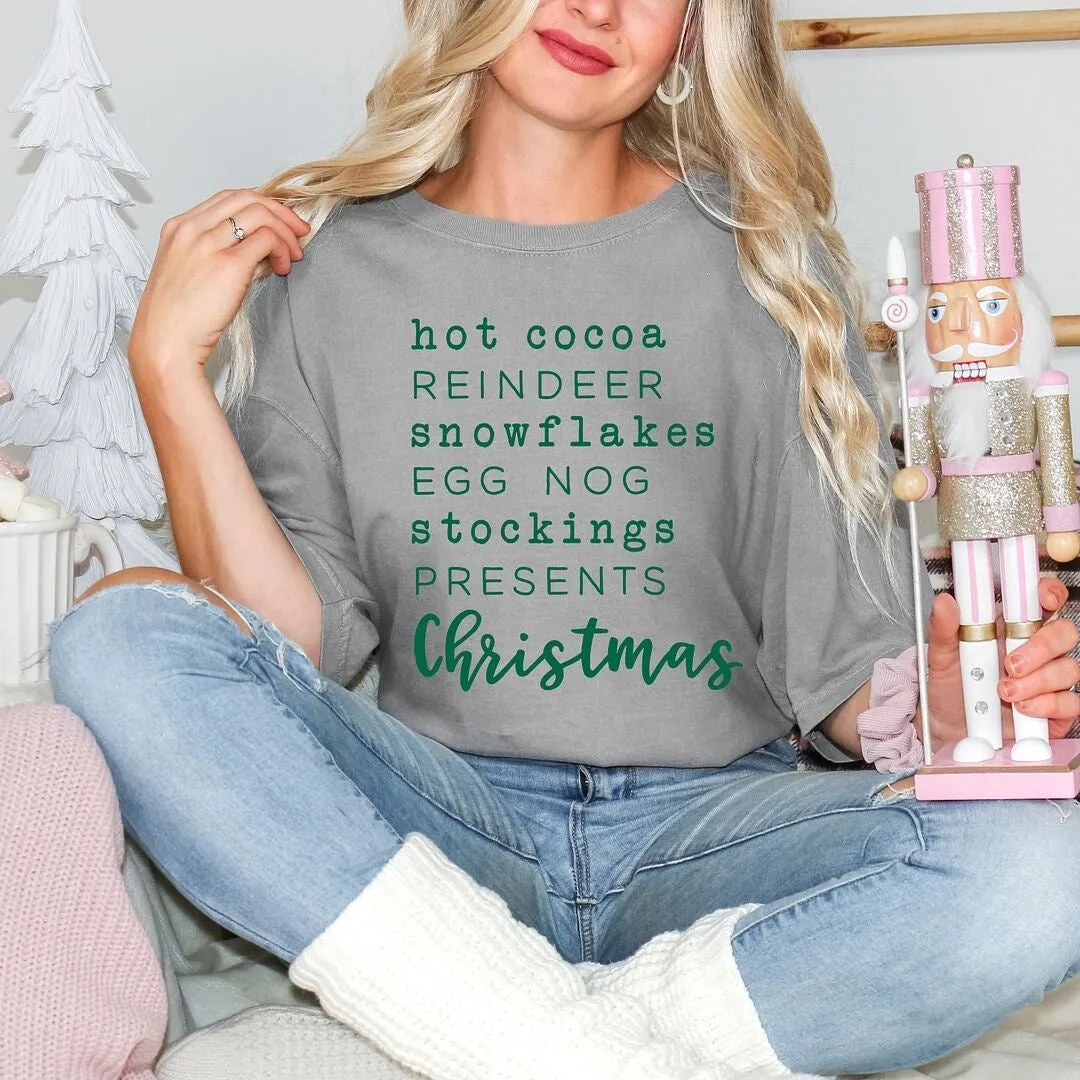 Christmas Words Garment Dyed Tee sold by Zulily product image thumbnail 3
