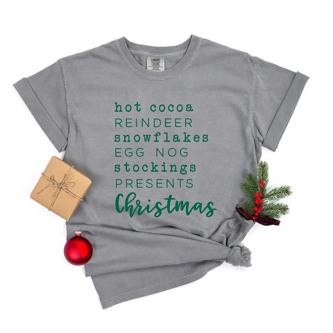 Christmas Words Garment Dyed Tee sold by Zulily