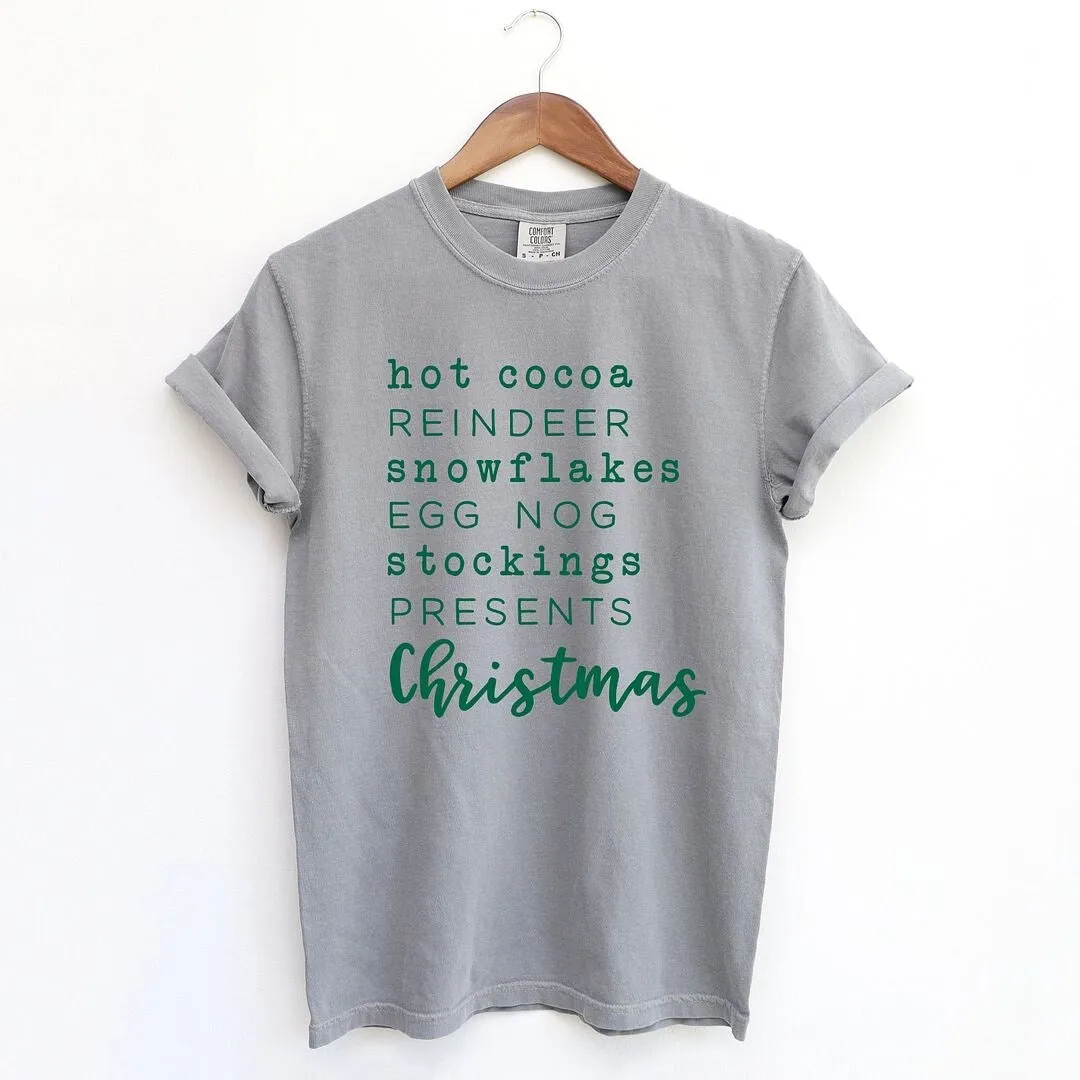 Christmas Words Garment Dyed Tee sold by Zulily product image thumbnail 2