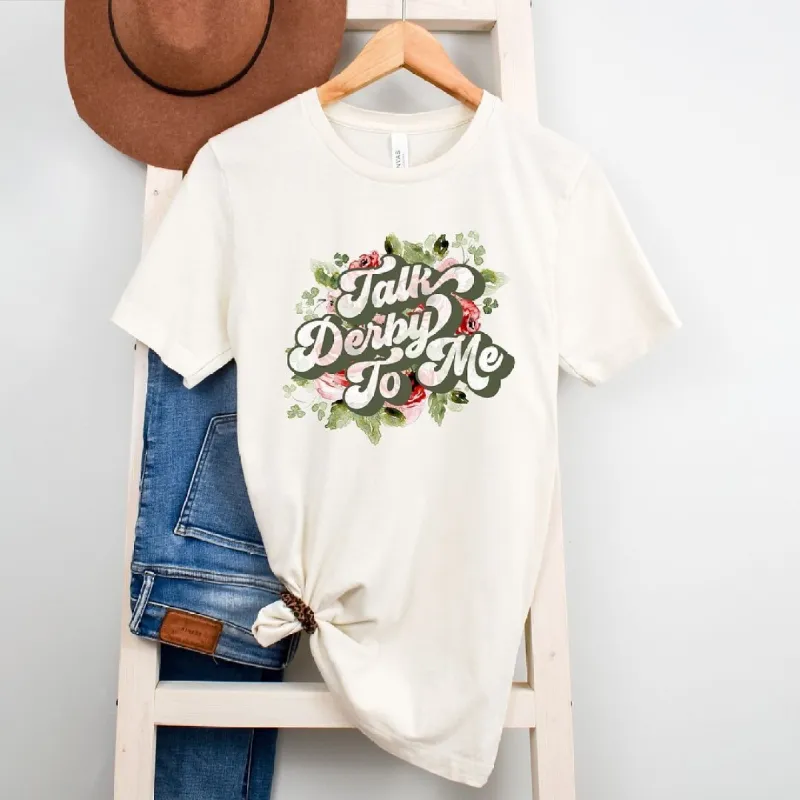 Talk Derby To Me Short Sleeve Crewnneck Tee sold by Zulily