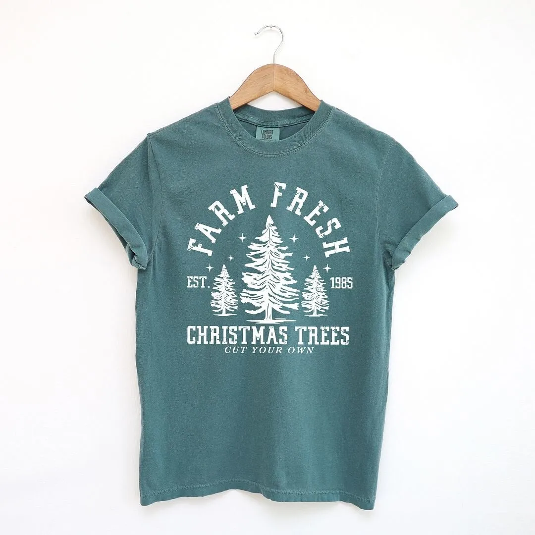 Farm Fresh Christmas Tree Stars Garment Dyed Tee sold by Zulily product image thumbnail 2