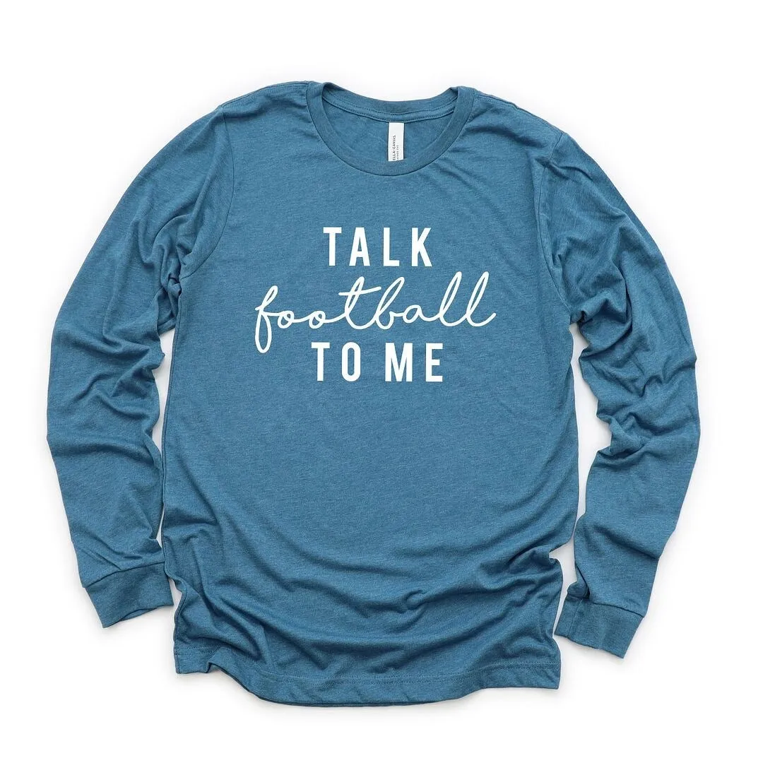 Talk Football To Me Long Sleeve Tee sold by Zulily product image thumbnail 2