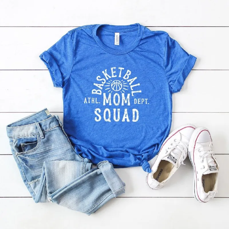 Basketball Mom Squad Short Sleeve Crewnneck Tee sold by Zulily