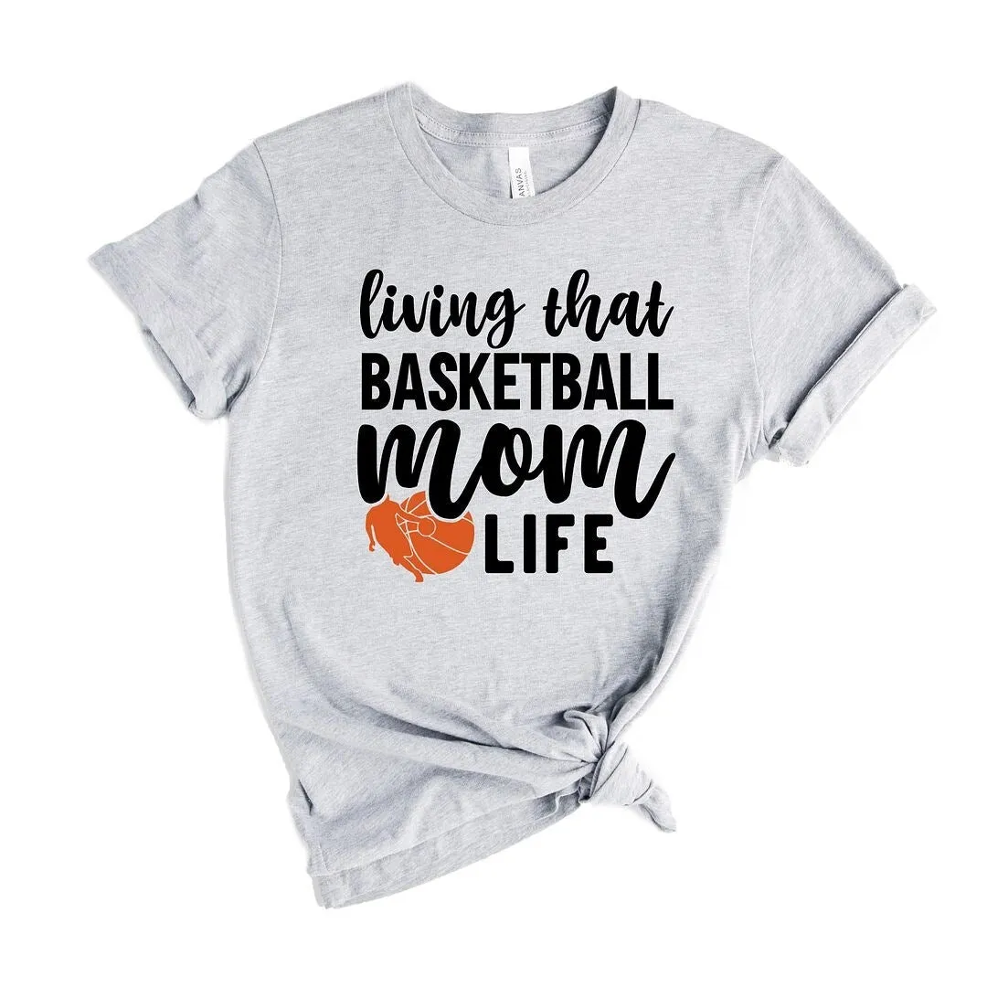 Basketball Mom Life Short Sleeve Crewnneck Tee sold by Zulily product image thumbnail 2