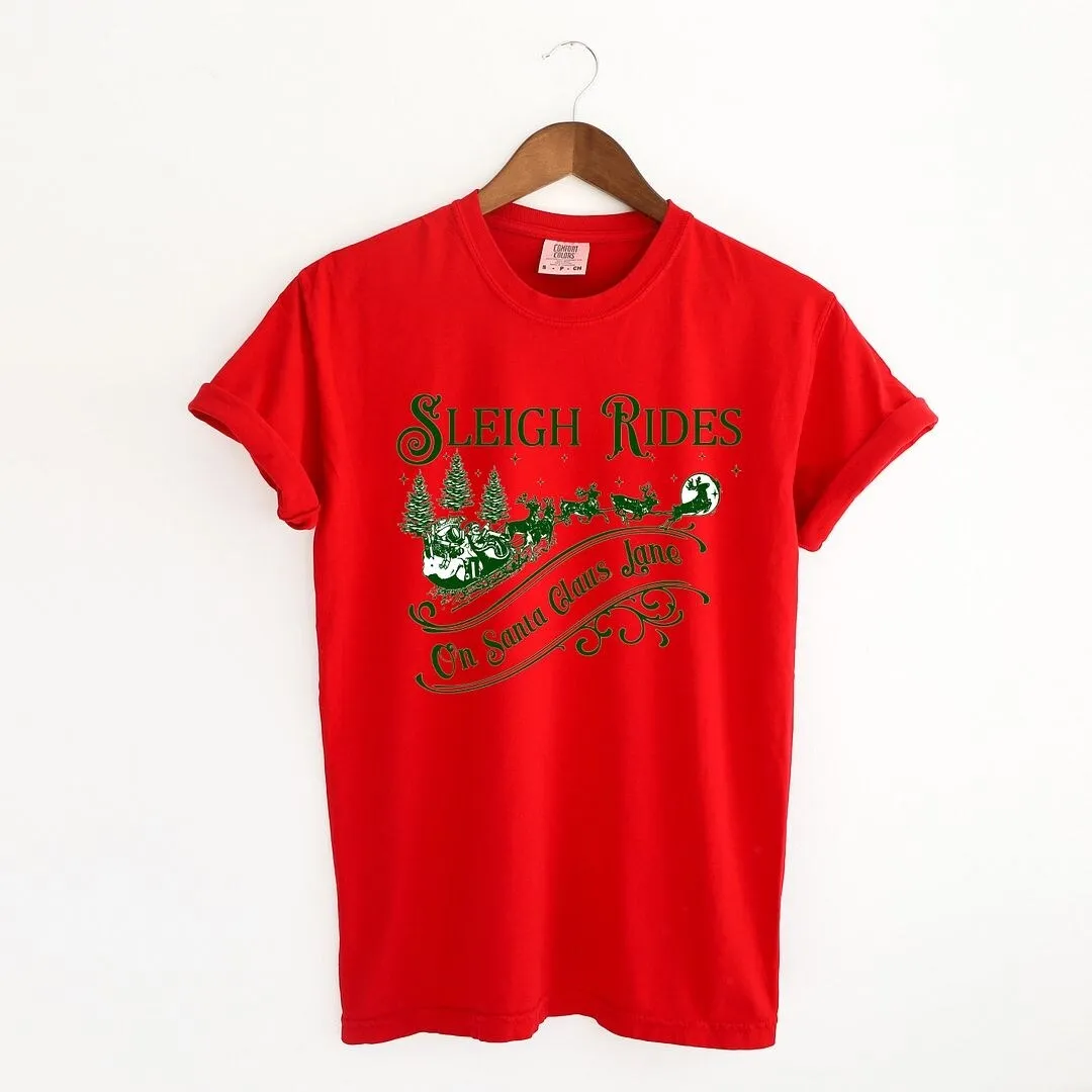 Sleigh Rides On Santa Claus Lane Garment Dyed Tee sold by Zulily product image thumbnail 2