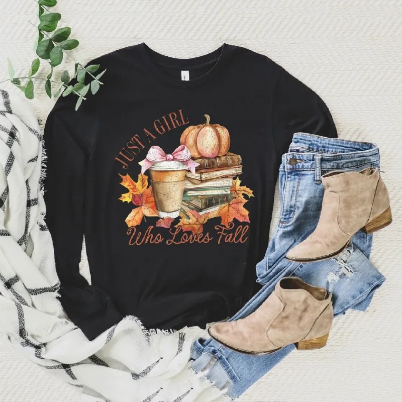 Coquette Girl Who Loves Fall Long Sleeve Tee sold by Zulily