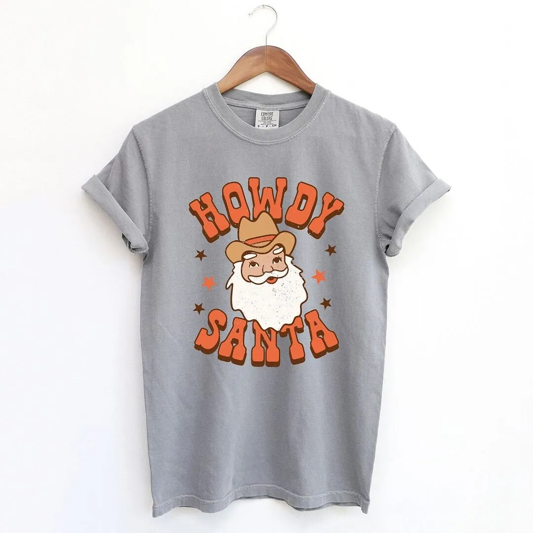 Retro Howdy Santa Garment Dyed Tee sold by Zulily product image thumbnail 2