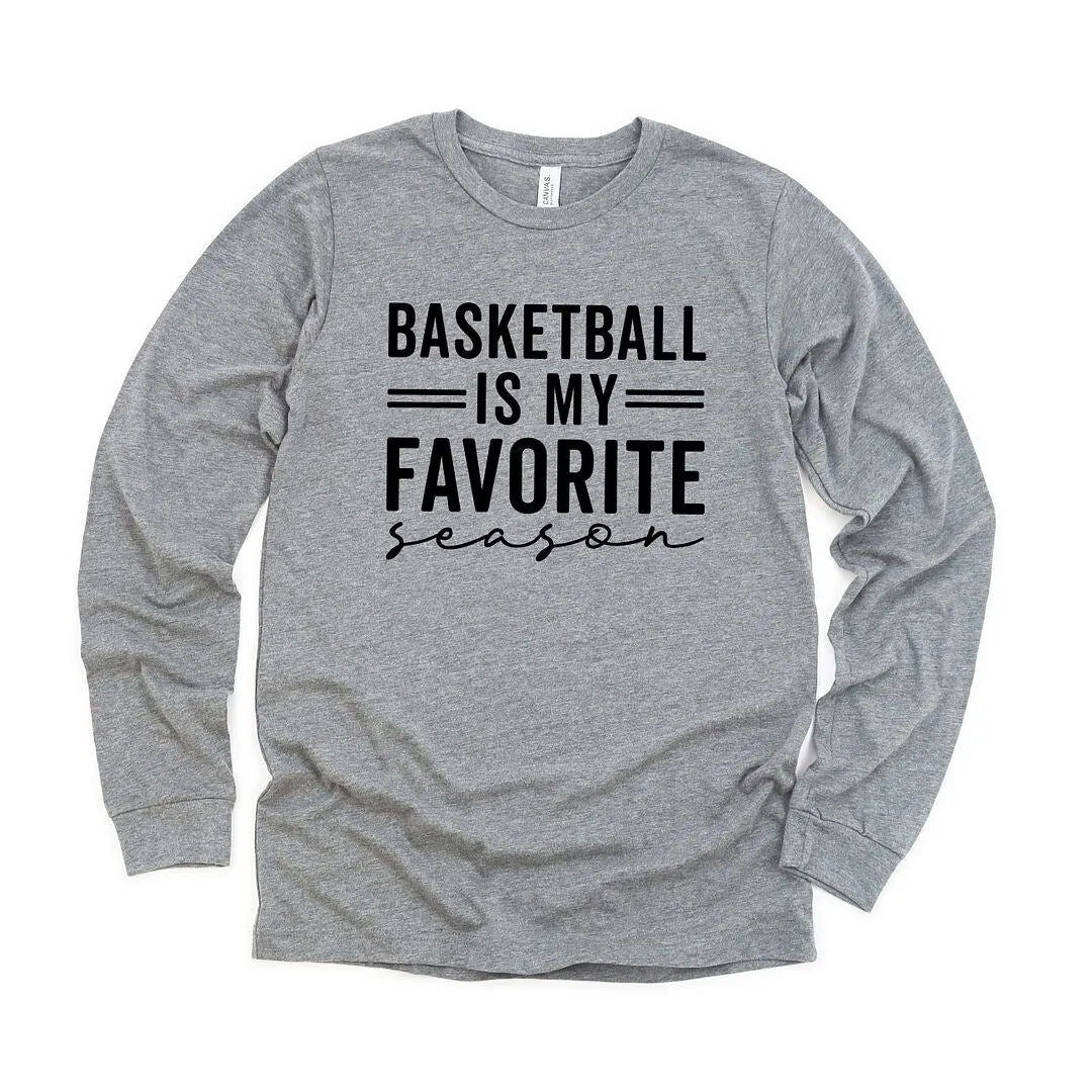 Basketball Is My Favorite Season Long Sleeve Tee sold by Zulily product image thumbnail 2
