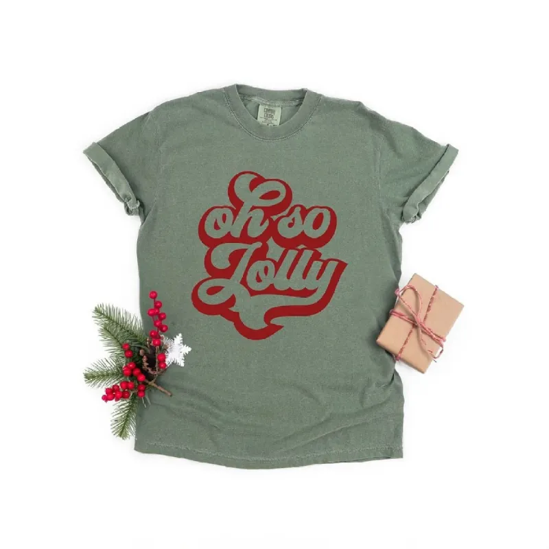 Oh So Jolly Garment Dyed Tee sold by Zulily