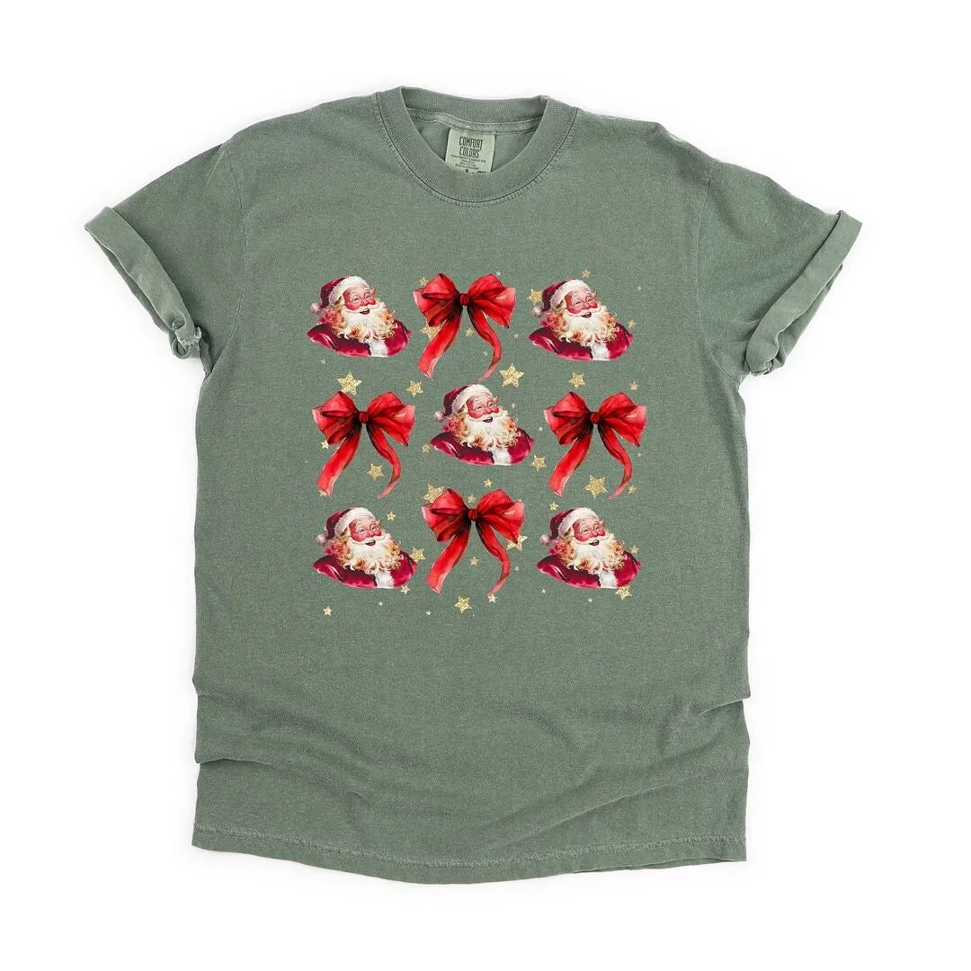 Coquette Santa And Bow Chart Garment Dyed Tee sold by Zulily product image thumbnail 2