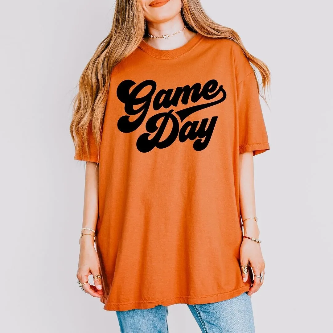Game Day Retro Puff Print Garment Dyed Tee sold by Zulily product image thumbnail 3