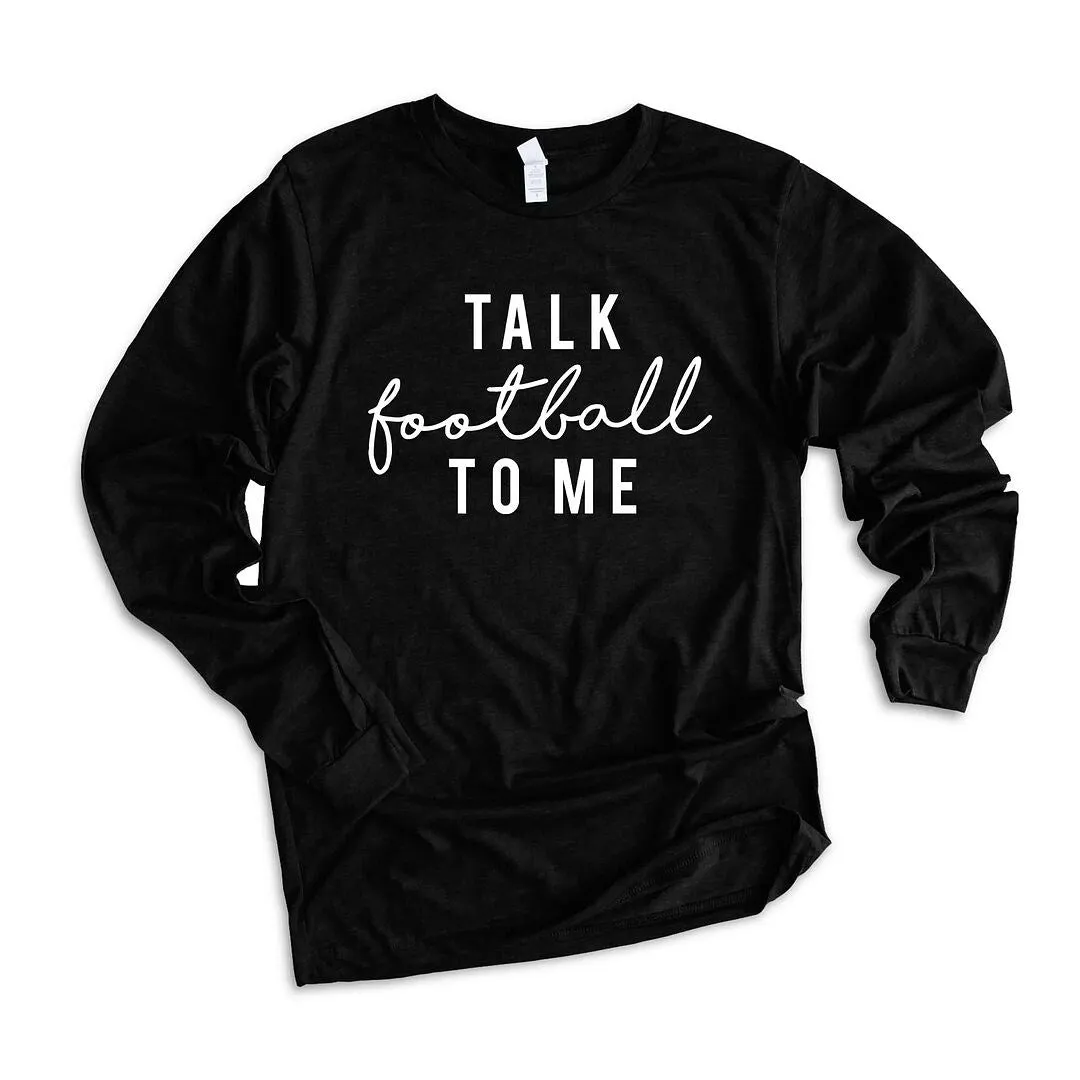 Talk Football To Me Long Sleeve Tee sold by Zulily product image thumbnail 2