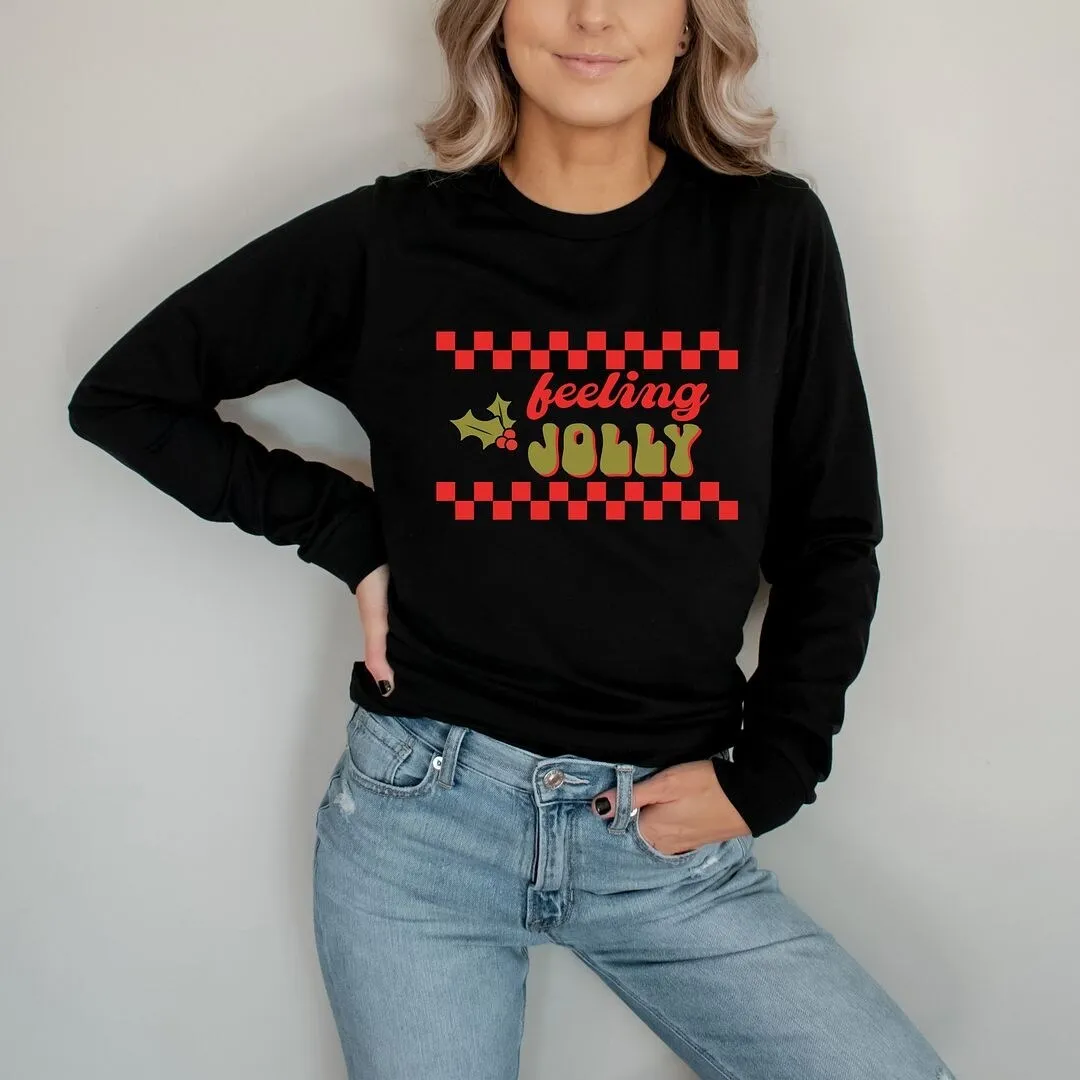 Feeling Jolly Checkered Long Sleeve Tee sold by Zulily product image thumbnail 3