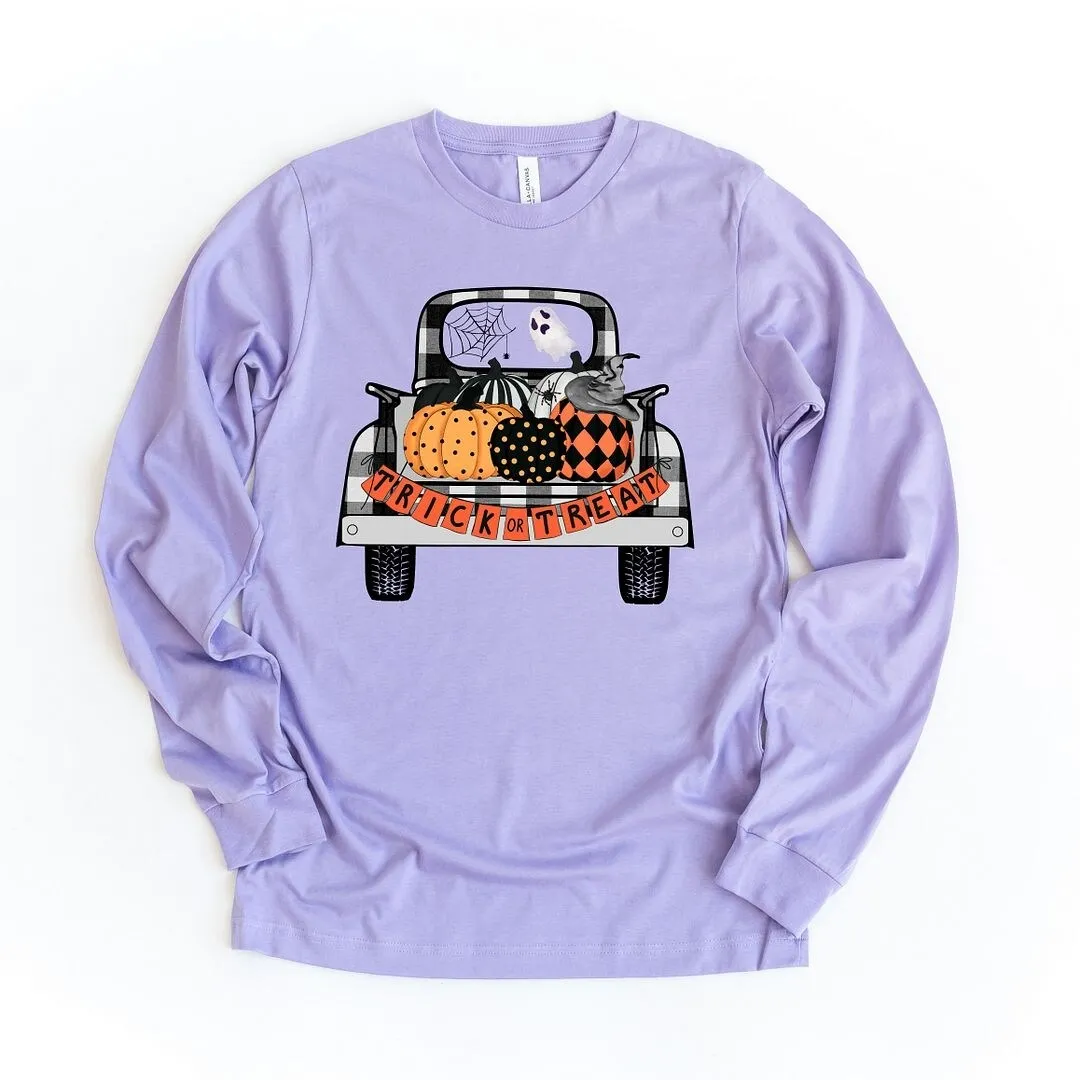 Trick Or Treat Truck Long Sleeve Tee sold by Zulily product image thumbnail 2