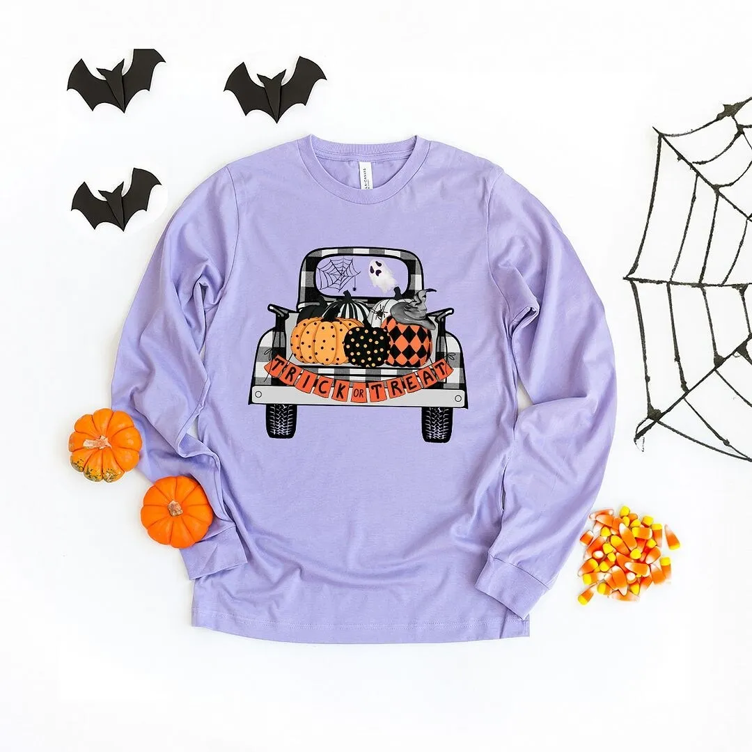 Trick Or Treat Truck Long Sleeve Tee sold by Zulily
