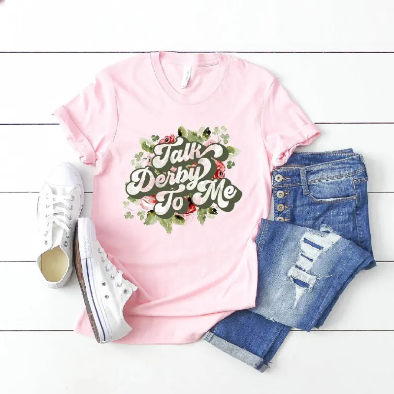 Talk Derby To Me Short Sleeve Crewnneck Tee sold by Zulily