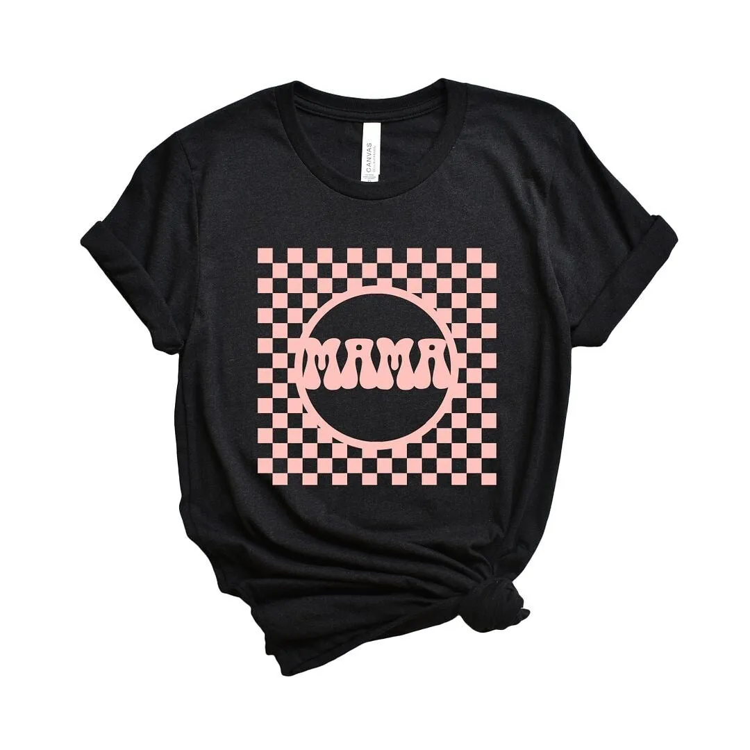 Checkered Mama Short Sleeve Crewnneck Tee sold by Zulily product image thumbnail 2