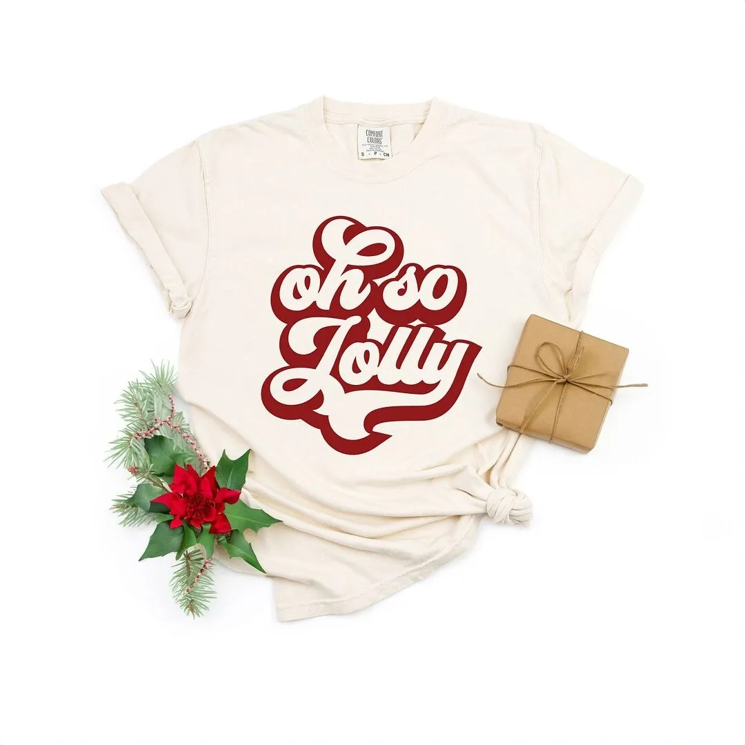 Oh So Jolly Garment Dyed Tee sold by Zulily