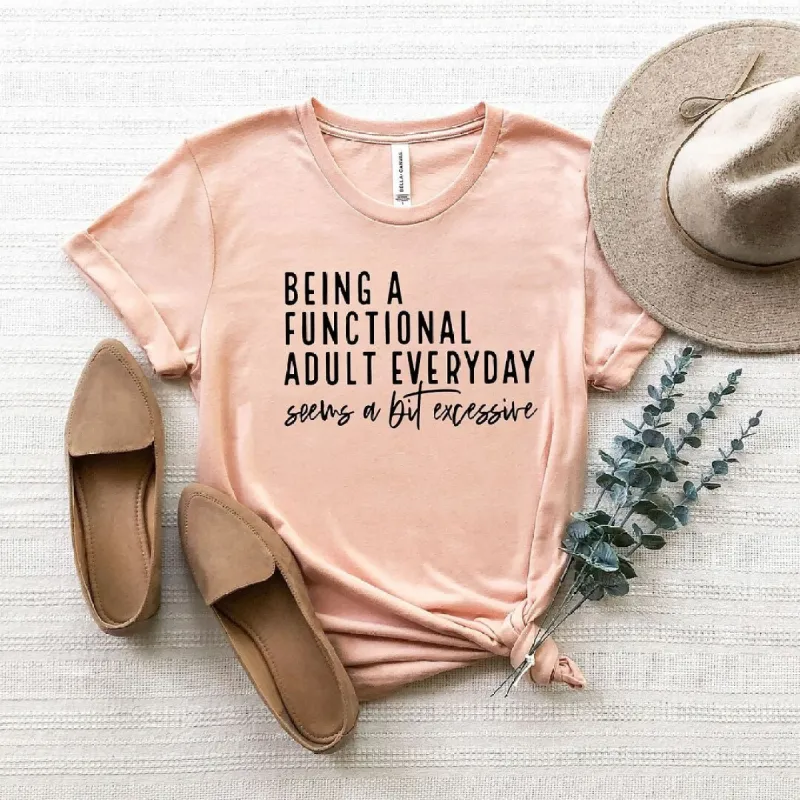 Functional Adult Short Sleeve Crewnneck Tee sold by Zulily