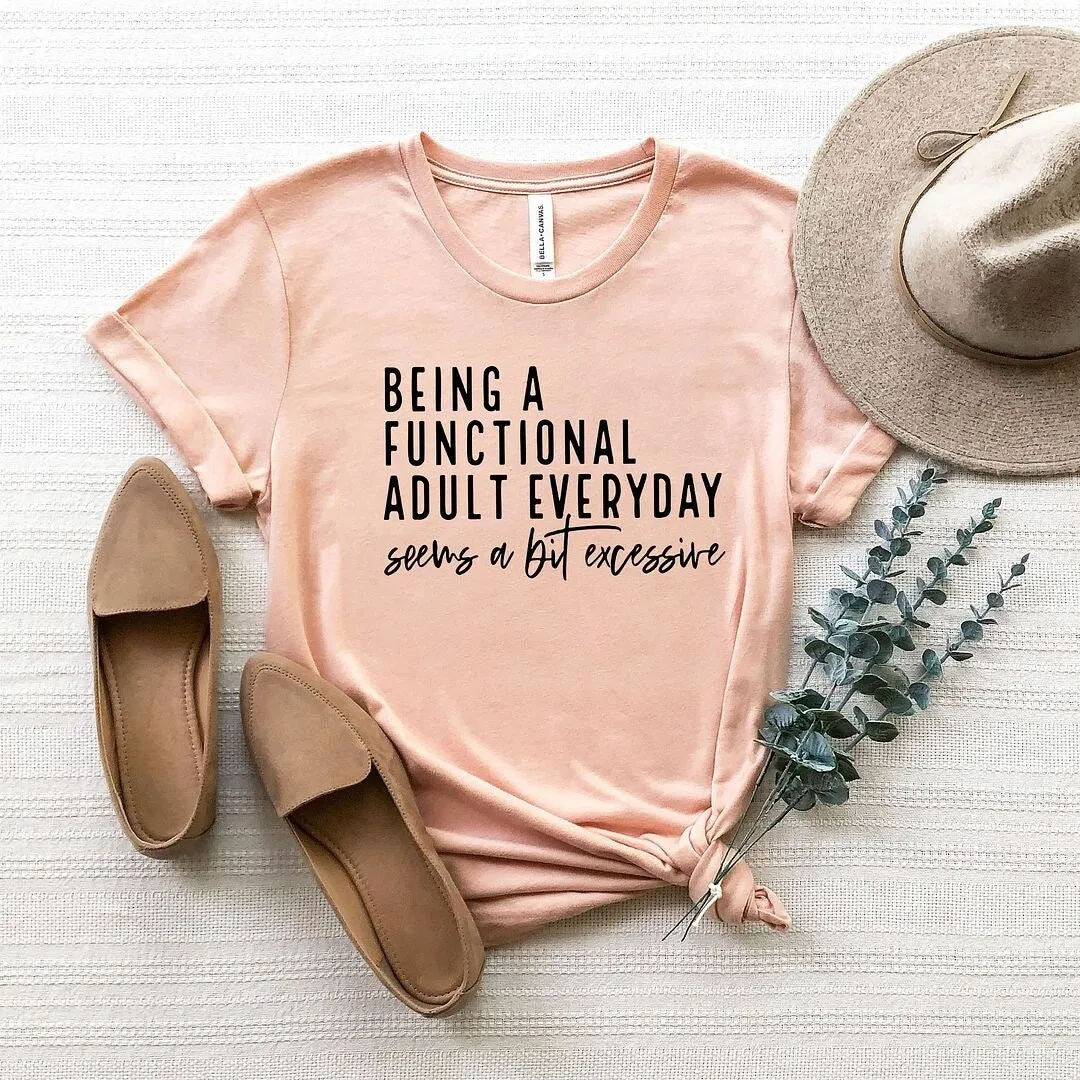 Functional Adult Short Sleeve Crewnneck Tee sold by Zulily