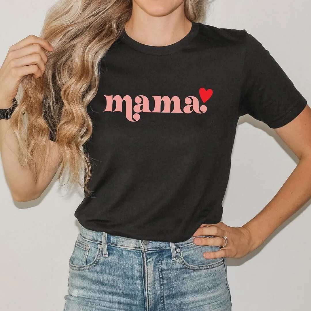 Pink Mama Heart Short Sleeve Crewnneck Tee sold by Zulily product image thumbnail 3