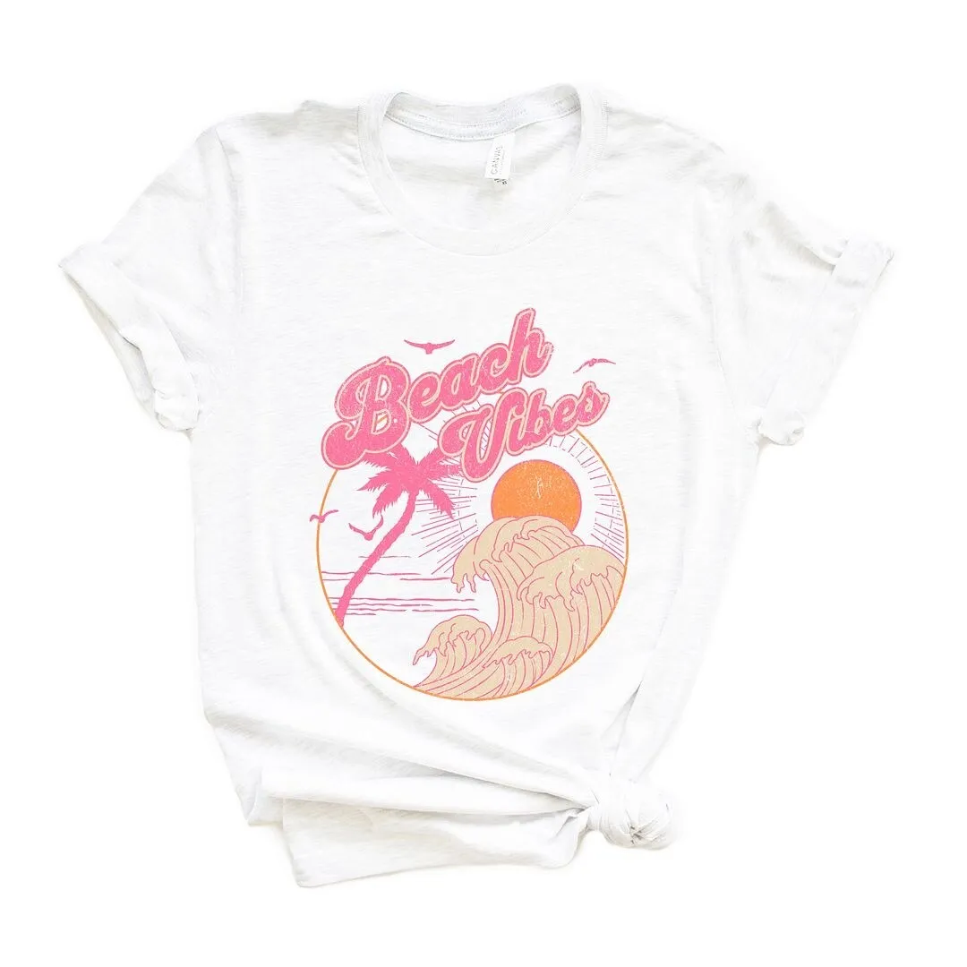 Beach Vibes Sun Short Sleeve Crewnneck Tee sold by Zulily product image thumbnail 2