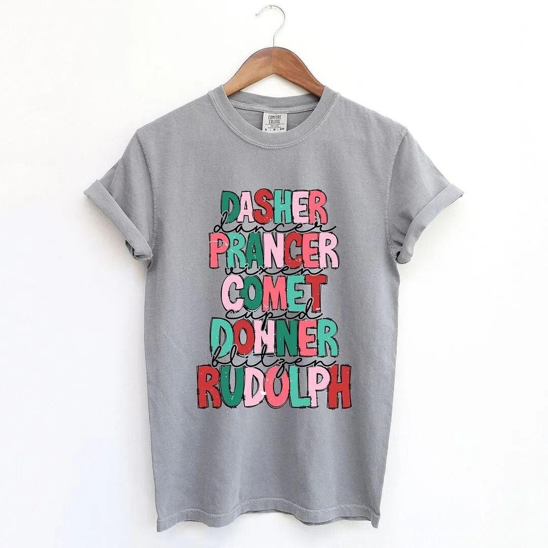 Reindeer Stacked Garment Dyed Tee sold by Zulily