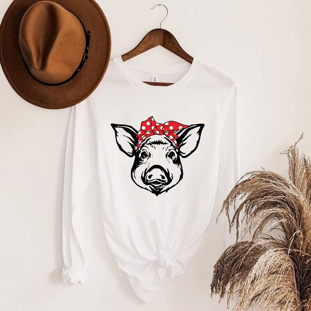 Pig and Bandana Long Sleeve Tee sold by Zulily