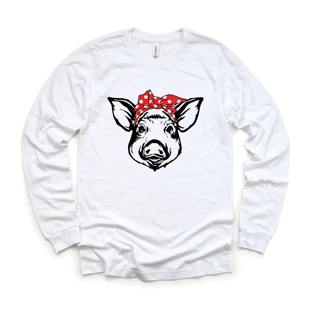 Pig and Bandana Long Sleeve Tee sold by Zulily product image thumbnail 2
