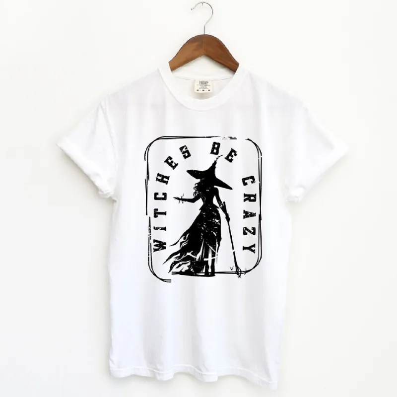 Witches Be Crazy Rectangle Garment Dyed Tee sold by Zulily