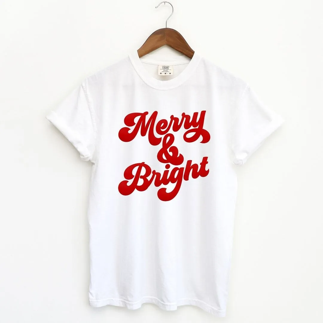 Bold Merry And Bright Puff Print Garment Dyed Tee sold by Zulily product image thumbnail 2