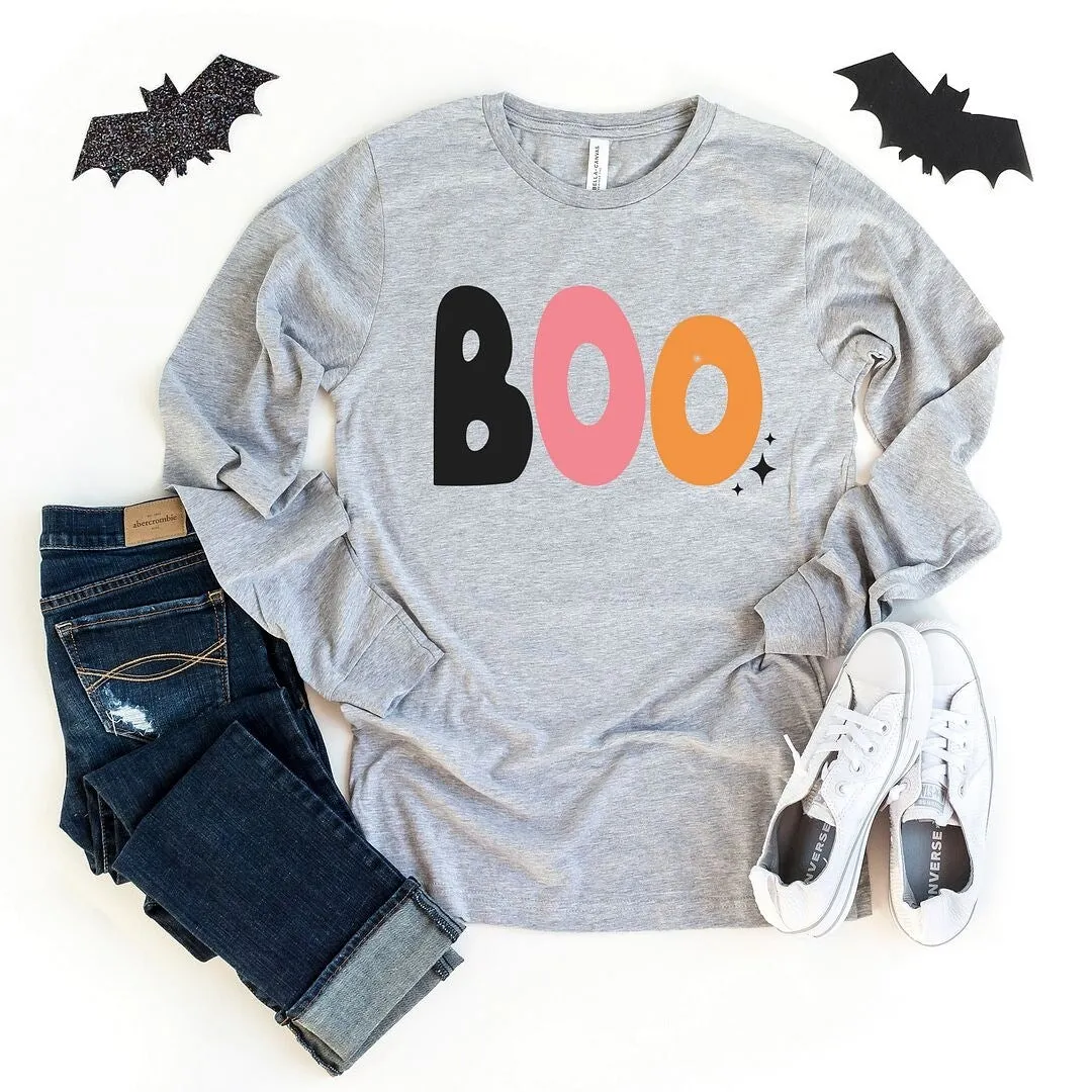 Boo Colorful Stars Long Sleeve Tee sold by Zulily